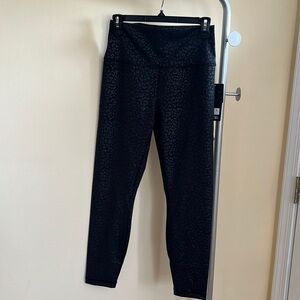 Hi rise elastic free waistband ankle length leggings